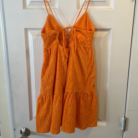 Zara Orange Mini Dress - Picture 2 of 2